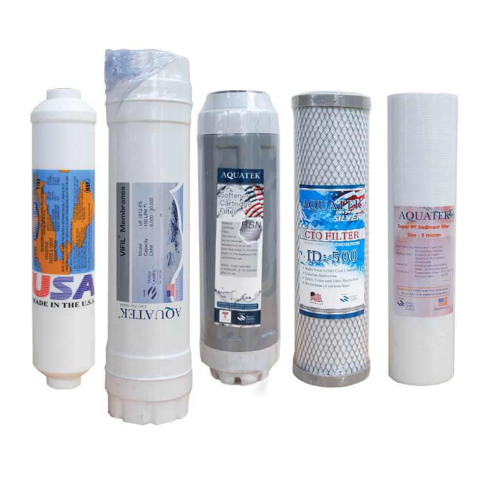 ไส้กรองน้ำ 5 ขั้นตอน AQUATEK ระบบ UF 0.01 ไมครอน รุ่น FAQ5S-UF